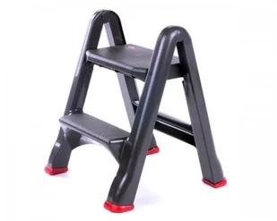 Curver Poland Sp z o o TABORET SKŁADANY CZARNY zakupy dla domu i biura 155160 - Drabiny - miniaturka - grafika 3