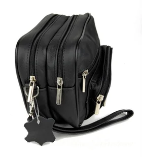 Magre (PL) Saszetka Męska Skórzana Średnia (PL) ADAM II Skóra Naturalna - Nerki - miniaturka - grafika 2