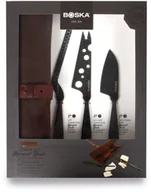 Noże kuchenne - BOSKA Boska Monaco+ 3 Szt Czarne Noże Kuchenne Ze Stali Nierdzewnej Z Etui - miniaturka - grafika 1