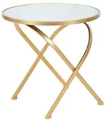 Ławy i stoliki kawowe - MAURO FERRETTI SRL Okrągły szklany stolik GLAM MAT DD.15622 - miniaturka - grafika 1