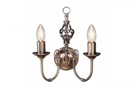 Lampy ścienne - Reality kinkiet świecznikowy patyna AIMEE 223902-04 klasyczna lampa ścienna podwójna stare złoto stylizowana 223902-04 - miniaturka - grafika 1