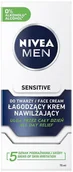 Kosmetyki do pielęgnacji twarzy męskie - Nivea Men Sensitive łagodzący krem nawilżający do twarzy 75ml 93671-uniw - miniaturka - grafika 1