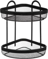 Półki do kuchni - 5five Simply Smart Półka wisząca narożna 2 poziomy czarna 169222 - miniaturka - grafika 1