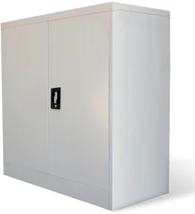 vidaXL vidaXL Metalowa szafka biurowa, 2-drzwiowa, 90 cm - Zestawy mebli biurowych - miniaturka - grafika 2