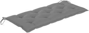 vidaXL Ławka ogrodowa z poduszką, 120 cm, bambusowa 3063892 - Ławki ogrodowe - miniaturka - grafika 6