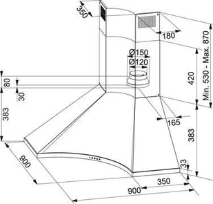 Franke Design Plus FDPA 904 XS LED 320.0518.708 - Okapy kuchenne - miniaturka - grafika 3
