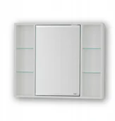 Szafki łazienkowe - Szafka wisząca łazienkowa z lustr. Maja 70/B Biała - miniaturka - grafika 1