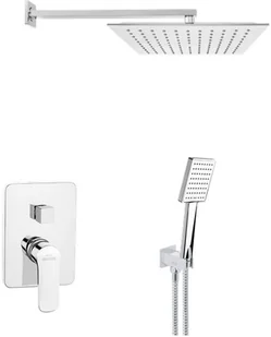 Invena Siros zestaw prysznicowy podtynkowy chrom BS-90-0K2 - Zestawy prysznicowe - miniaturka - grafika 2