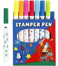 Creativ Company A S Stempelki Markery, 8 wzorów - Przybory szkolne - miniaturka - grafika 2