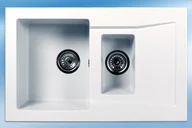 Zlewozmywaki - Brenor Taurus Biały - miniaturka - grafika 1