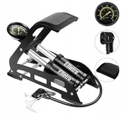 Pompki rowerowe - Pompka rowerowa nożna z manometrem dwutłokowa bike - miniaturka - grafika 1