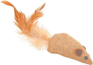 Zolux mysz z piórkiem 4 cm - Zabawki dla kotów - miniaturka - grafika 2