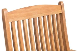 Beliani Zestaw 2 krzeseł ogrodowych drewniany z grafitowymi poduszkami MAUI - Fotele i krzesła ogrodowe - miniaturka - grafika 7