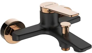 Kuchniox BATERIA WANNOWA ŚCIENNA BEZ ZESTAWU NATRYSKOWEGO , biały/różowe złoto BQI 610D - Baterie wannowe i prysznicowe - miniaturka - grafika 3