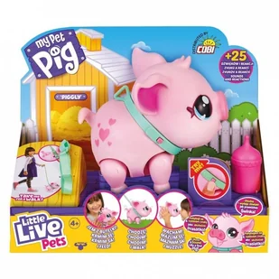 Cobi Figurka interaktywna Little Live Pets Świnka GXP-790060 - Zabawki interaktywne dla dzieci - miniaturka - grafika 2