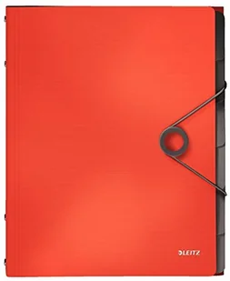 Leitz Teczka segregująca Solid 6 przekładek - jasnoczerwona 45691020 - Półki na dokumenty - miniaturka - grafika 2