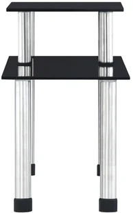 vidaXL Półka kuchenna, czarne, hartowane szkło, 45x16x26 cm vidaXL - Półki do kuchni - miniaturka - grafika 4