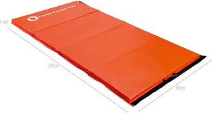 HMS Materac gimnastyczny składany 240 x 120 x 5 cm MGS01 czerwony 17-44-285 - Maty do ćwiczeń - miniaturka - grafika 4
