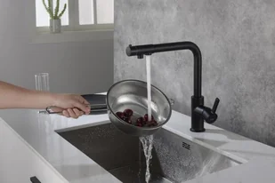 Blue Water Bateria trójdrożna Royal Czarny mat Royal czarny mat - Baterie kuchenne - miniaturka - grafika 2