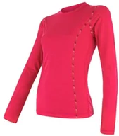 Pozostała odzież narciarska - Sensor Merino Air Womens T-Shirt Long Sleeves Czerwony L 2018-2019 - miniaturka - grafika 1