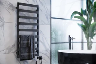 Excellent Grzejnik łazienkowy Meteor 137 czarny mat GREX.ME137.BL - Grzejniki łazienkowe - miniaturka - grafika 5