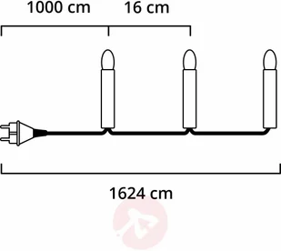 KonstSmide ańcuch świąteczny LED Micro kabel 40 - Oświetlenie świąteczne - miniaturka - grafika 2