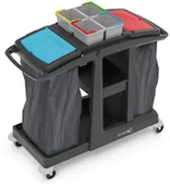 Wózki serwisowe - NUMATIC ECO-Matic EM4 SRK21 Profesjonalny wózek serwisowy do segregacji odpadów 4x 60L lub 2x 120L Numatic EM4 SRK21 - miniaturka - grafika 1