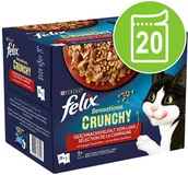 Mokra karma dla kotów - Purina Felix Sensations Crunchy Crumbles z posypką, 20 x 85 g - Mięsna różnorodność - miniaturka - grafika 1