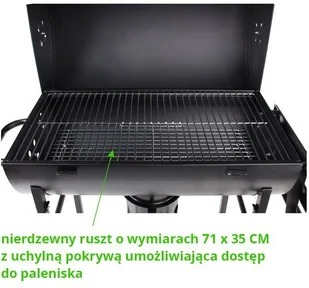 Toya GRILL OGRODOWY Z POKRYWĄ RUSZT 71 CM TOYA 99512 99512 - Piece, kotły  i płyty grzejne gastronomiczne - miniaturka - grafika 7
