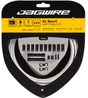 Części rowerowe - Jagwire Jagwire 2X Sport Shift Linka przerzutki - zestaw do Shimano/SRAM, braided white  2021 Linki przerzutki i pancerze 18020073 - miniaturka - grafika 1