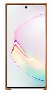 Samsung Etui Leather Cover Galaxy Note 10 Brązowy (EF-VN970LAEGWW) - Etui i futerały do telefonów - miniaturka - grafika 2