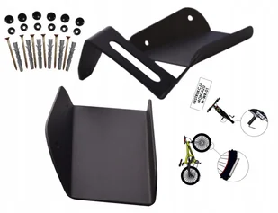 Wieszak Na Rower Ścianę. Najnowszy Wzór. Czarny - Wieszaki na rower - miniaturka - grafika 2