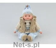 Lalki dla dziewczynek - ADAR Lalka bobas z dźw.w worku PL 35cm 417700 - miniaturka - grafika 1