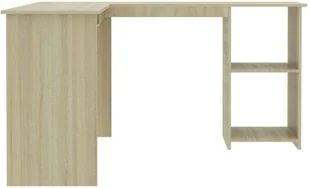 vidaXL vidaXL Biurko narożne, dąb sonoma, 120x140x75 cm, płyta wiórowa - Biurka - miniaturka - grafika 5