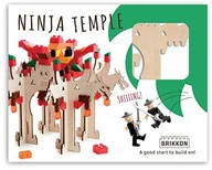 Zabawki konstrukcyjne - Lego Ninja świątynie brikkon, drewniane elementy mogą być łączone z różnych kamieni Bricks (części), kompatybilny - miniaturka - grafika 1