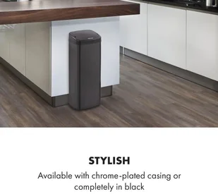 FENIKS Klarstein Klarstein Cleansmann, czujnik, 50 litrów, na worki na śmieci, ABS, czarny KG15-CleansmannB50l - Kosze na śmieci - miniaturka - grafika 2