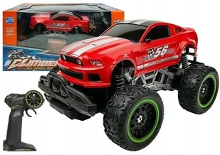 Auto Zdalnie Sterowane R/C Wysokie Koła Czerwone - Zabawki zdalnie sterowane - miniaturka - grafika 4