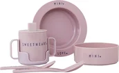 Zestawy naczyń dla dzieci - Design Letters Naczynia dziecięce Mini Favourite lawendowe 5 el. 20103025LAVENDER - miniaturka - grafika 1