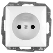 Gniazdka elektryczne - Abex Perła biały gniazdo pojedyncze PT-15P PT-15P-bialy - miniaturka - grafika 1