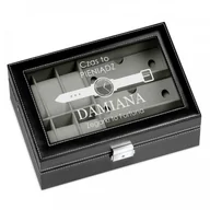 Pudełka i szkatułki - Murrano Szkatułka na Zegarki i Okulary GRAWER Fortuna SZKT-ZG-OK-008 - miniaturka - grafika 1