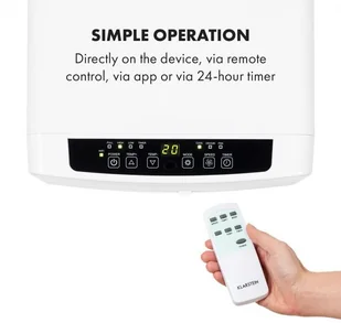Klarstein Iceblock Ecosmart 7, klimatyzator 3 w 1, 000 BTU, sterowanie przy użyciu aplikacji, biały ACO16-IceblockEcs7 W - Klimatyzatory Klarstein Iceblock Ecosmart 7, klimatyzator 3 w 1, 000 BTU, sterowanie przy użyciu aplikacji, biały ACO16-IceblockEcs7 W - Klimatyzatory - miniaturka - grafika 5