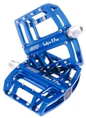 Części rowerowe - NC-17 Sudpin II Pro aluminiowe pedały platformowe do rowerów MTB/ BMX, dwa łożyska i oś Cr-Mo, w zestawie z zapasowymi pinami 7115_Blau - miniaturka - grafika 1