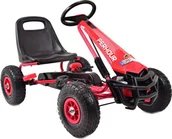 Jeździki dla dzieci - Super-Toys Gokart Na Pedały Off Road Pompowane Koła g205 G-205-CZERWONY - miniaturka - grafika 1