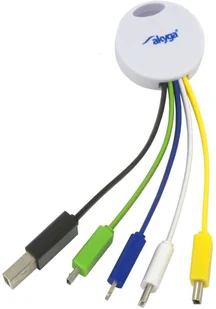 Akyga Kabel adapter AK-AD-51 brelok Usb 5 w 1 - Adaptery i przejściówki - miniaturka - grafika 2