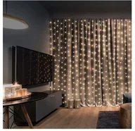Oświetlenie świąteczne - Solight LED Świąteczna kurtyna LED/3xAA - miniaturka - grafika 1