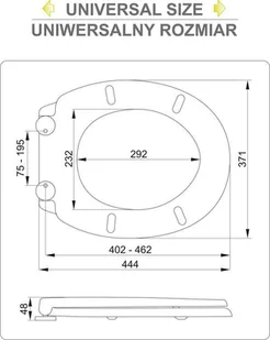 FALA DESKA WC 2W1 PP-O WOLNOOPADAJĄCA - Deski sedesowe - miniaturka - grafika 8