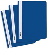 Koszulki na dokumenty - Herlitz 11256625 skoroszyt A5, z przezroczystą przednią okładką, 10 sztuk, niebieski - miniaturka - grafika 1