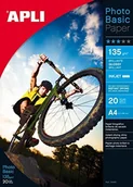 Papier do drukarek - Apli 60 arkuszy, błyszczący 135 g, papier, A4, 9035an - miniaturka - grafika 1