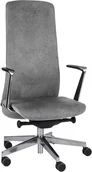 Fotele i krzesła biurowe - Grospol Fotel Smart AL1 dla wysokich osób eleganckie stałe podłokietniki 6016 - miniaturka - grafika 1