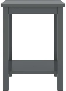 vidaXL Lumarko Szafka nocna, ciemnoszara, 35x30x47 cm, lite drewno sosnowe 322214 - Szafki nocne - miniaturka - grafika 2